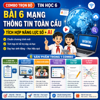 Giáo án tích hợp năng lực số và AI tin 6. Bài 6. Mạng thông tin toàn cầu